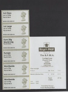 Machin Ma13 BPMA JUNI 2014 A001 Collector Strip to WW60g POST GO FV £18.45 - Bild 1 von 1