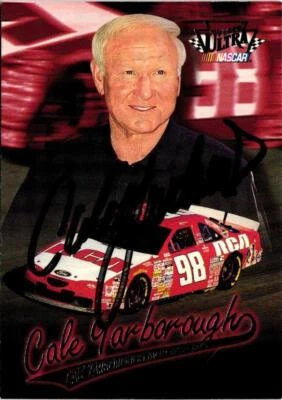 1997 Fleer Ultra NASCAR #65 Cale Yarborough Signed Autographed - Image 1 of 2