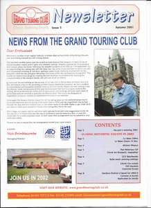 GRAND TOURING CLUB Newsletter 2001; Ferrari Jaguar 2CV Le Mans Monaco vgc SCARCE - Picture 1 of 4