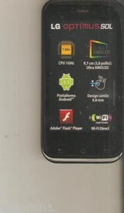 FINTO TELEFONO DA VETRINA - DUMMY - LG OPTIMUS SOL (IS NOT A PHONE) - Picture 1 of 1