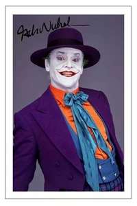 JACK NICHOLSON BATMAN THE JOKER SIGNED AUTOGRAPH PHOTO PRINT - Picture 1 of 1