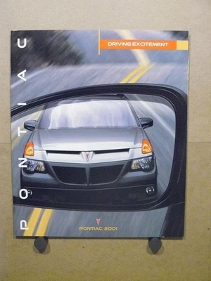 2001 Pontiac Full Line Folheto de Vendas Aztek Grand Prix Am Firebird Sunfire - Imagem 1 de 4