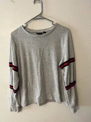 Suéter suave cómodo manga larga gris halógeno para mujer talla 1 L o XL Foto 1 de 4