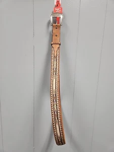 Tony Lama Größe 44 Badlands Gürtel Pferdehaar Leder Western Azteken  - Bild 1 von 8