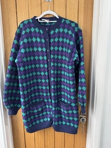 Vintage Phyllis O’meara Fashion Grobstrick Cardigan reine Wolle - Bild 1 von 12