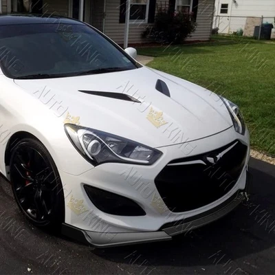 FIT 13-16 HYUNDAI GENESIS COUPE KS-STYLE MATT BLACK FRONT BUMPER SPOILER LIP - Image 1 of 4