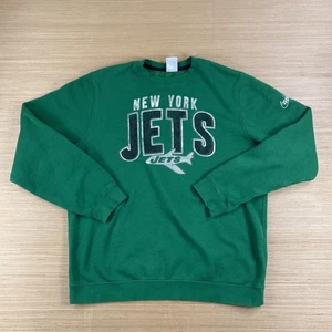 Nike Sweater Mens Large Green Sweatshirt New York Jets NFL Football Pullover - Picture 1 of 11