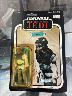Figura de acción Nikto Star Wars 1983 Kenner Sin usar, en caja, Return Jedi SELLADA Jabba Hutt BMC1 Foto 1 de 4