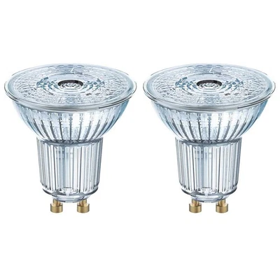 2 x Osram LED Leuchtmittel Glas Reflektor 4,3W = 50W GU10 350lm warmweiß 2700K - Bild 1 von 3