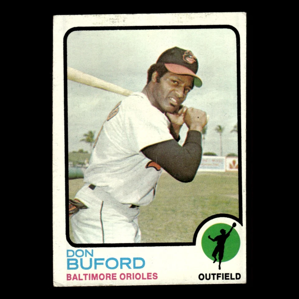 Don Buford #183 1973 Topps Baltimore Orioles Baseball Card MLB EX - Image 1 of 3