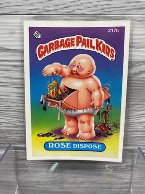 1986 Topps Garbage Pail Kids Series #217b ROSE DISPOSE - Image 1 of 2