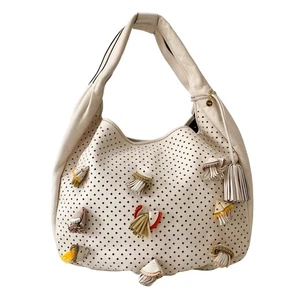 LOEWE Beige Fringe Shoulder Bag - Picture 1 of 18