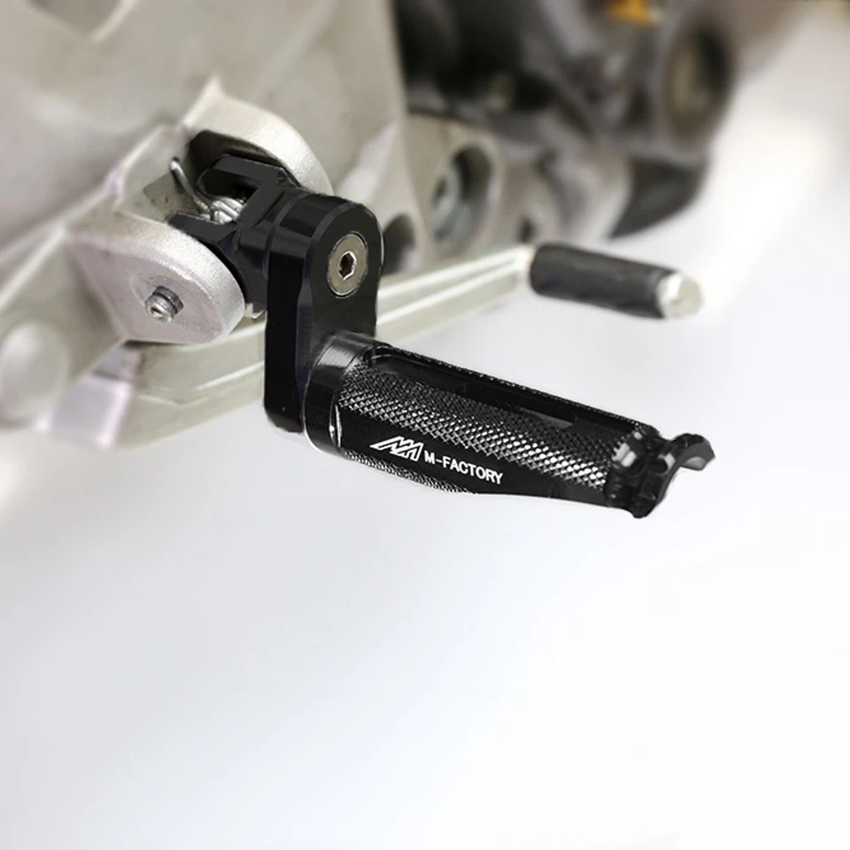 Extensión de estriberas negras Shinobi de 25 mm para Honda CBR250R / ABS 11-17 16 15 Foto 1 de 4