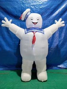 7' Gemmy Airblown Giant Ghostbusters Stay Puft Marshmallow Man C148-552064 - Picture 1 of 4