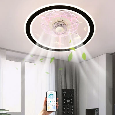 TCFUNDY LED Ceiling Fan with Light APP&Remote Control Bedroom Ceiling Fan Lamp - Image 1 of 4