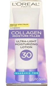 L'Oreal Paris Collagen Moisture Filler Daily Moisturizer Day Cream SPF30 -1.7 Oz - Picture 1 of 4