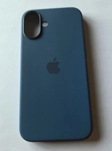 Unused Original Denim Apple iPhone 16 PLUS MagSafe Silicone Case in Bulk Pkg - Photo 1 sur 7
