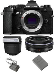 Olympus OM-D E-M5 Mark III Mirrorless Digital Camera Body + M.Zuiko Digital ED 1 - Picture 1 of 2