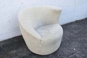 Vladimir Kagan Directional Nautilus Swivel Accent Chair 5382 - Picture 1 of 14