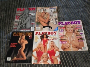 Playboy Magazine LOT OF 5-THE VOLUPTUOUS  PAMELA ANDERSON - Picture 1 of 3