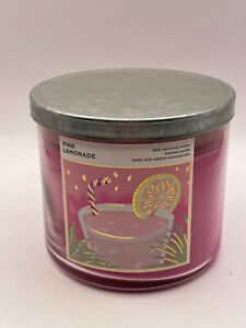 Bath And Body Works 3 Wick Scented Candle Pink Lemonade NEW Never Used