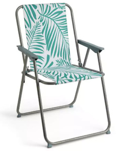 chaise de jardin imprimé - verte
