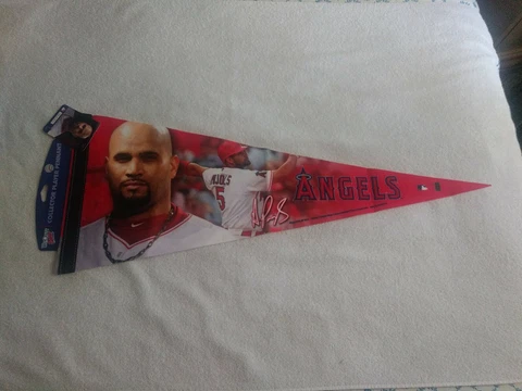 Los Angeles Angels Albert Pujols Limited Edition Premium 12x30 Felt Pennant New Cover