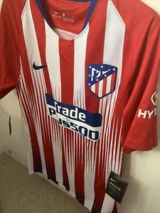 Atletico Madrid 2018/19 Home Jersey - Adult S - Picture 1 of 4