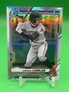 Jordan Lawlar 2021 Bowman Draft Chrome RC #BDC-194 1st Prospect REFRACTOR - Picture 1 of 2