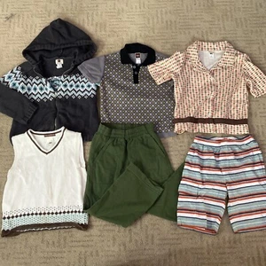 6 Pc Boys Tea Clothing Lot Size 4 - Picture 1 of 8
