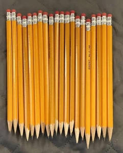 Lot Of 11 Dixon No. 2 HB & 9 Office DEPOT No. 2 Sharpened Pencils ✏️ FREE SHIPN - Picture 1 of 3
