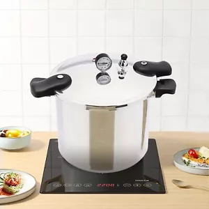 22 Liter Schnellkochtopf Schnell Koch Druckkochtopf Dampfkocher Aluminium 90kpa - Bild 1 von 11