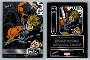 TOAD #198 - 2020 Marvel X-Men Metal Universe Black Epack Exclusive - Picture 1 of 1
