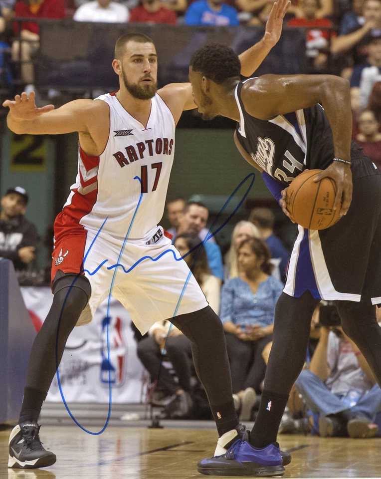 Jonas Valanciunas Autographed 8x10 Toronto Raptors Free Shipping #S2254 - Image 1 of 1
