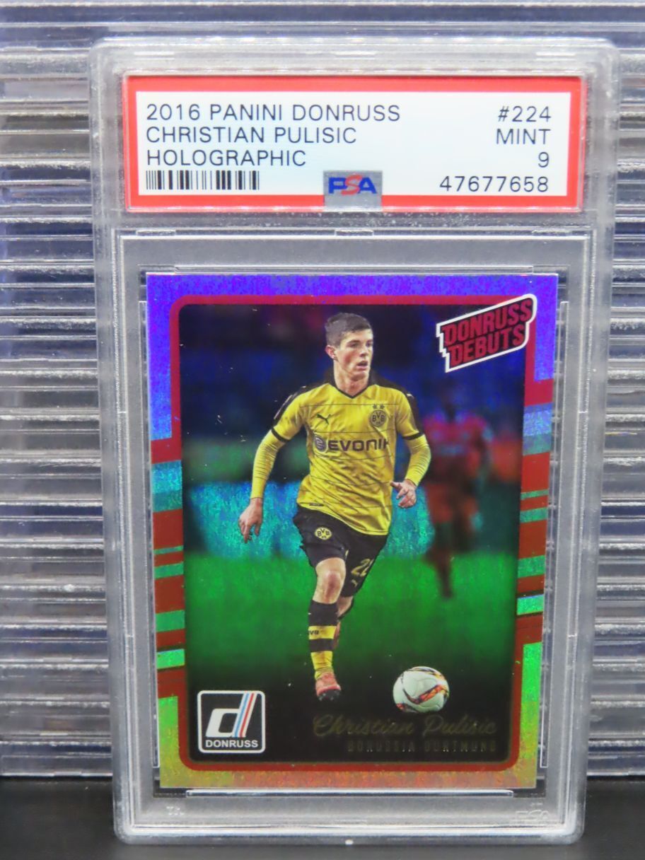 2016-17 Donruss Christian Pulisic Holographic Debuts Rookie RC #224 PSA 9