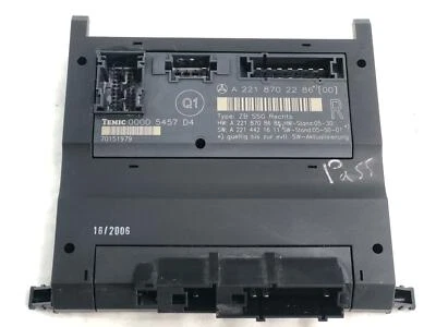 2007-2013 Mercedes W221 S550 S63 AMG Front Right Under Seat Control Module OEM - Image 1 of 4