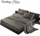 4Pcs 300 Thread Count Hotel Quality Silky Soft 100% Bamboo Satin Sheet Set KING