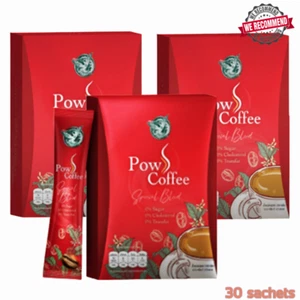 3x POW S Coffee Instant Powder Mix Special Blend Burn Control Hunger No Sugar - Picture 1 of 15