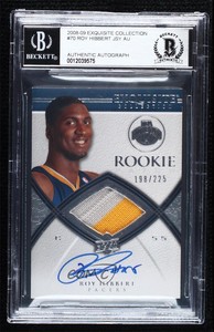 2008-09 Exquisite Collection /225 Roy Hibbert #70 RPA Rookie Patch Auto RC