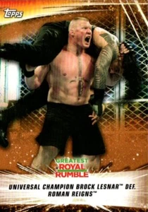 Topps WWE SummerSlam 2019 - bronce paralelo #60 Brock Lesnar def. Roman Reigns - Imagen 1 de 2