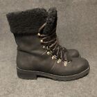 Ugg Boots Womens 6 Fraser Winter Shearling Mid Calf Black Water Resistant 101889