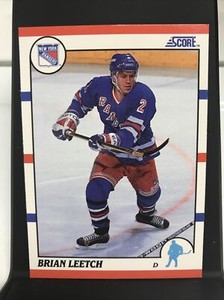 1990-91 Score Canadian Hockey #225 Brian Leetch - New York Rangers