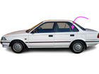 Fits: 1988-1992 Toyota Corolla 4D Sedan Driver Side Rear Left Vent Window Glass