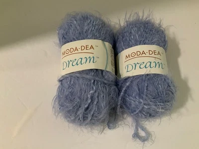 Lot of 2 Moda Dea Nylon Lavender 3502 Dream Yarn For Knitting & Crochet 1.76oz  - Image 1 of 2