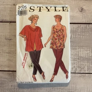 Style 2105 Sewing Pattern Jacket Asymmetrical Tank Top Pants Miss Sz 18-28 UNCUT - Picture 1 of 4