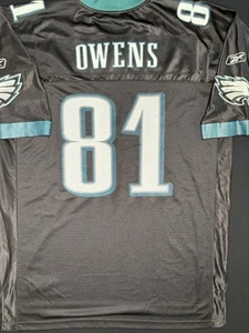 Vintage Reebok On Field NFL Philadelphia Eagles Terrell Owens #81 Jersey Mens XL - Picture 1 of 8