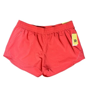 All in Motion Mid-Rise Core Run Shorts Gr. XL Vibrant Pink Reißverschlusstasche/Liner - Bild 1 von 4