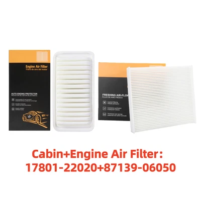 Combo Set Cabin+Engine Air Filter For 2003-2008 Toyota Matrix L4 1.8L OE spec - Image 1 of 4