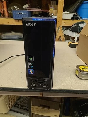 Acer Aspire AX1301 Desktop PC – AMD Athlon II X2, 4GB RAM, 750GB HDD, Win7, G210 - Image 1 of 4