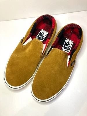 Vans Clásico Sin Cordones Acogedor Abrazo Marrón Gamuza M6/W7.5 Sherpa 721356 Nuevo Sin Caja OFERTA Foto 1 de 4